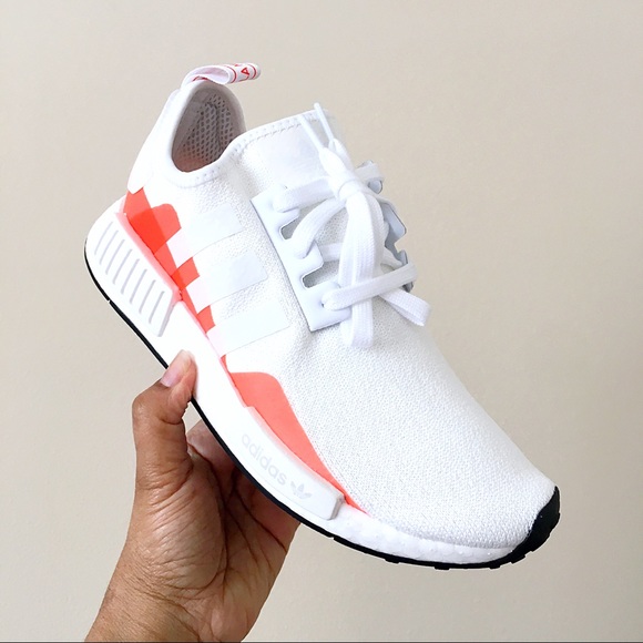 Adidas NMD R1 White Orange - Picture 3 of 8